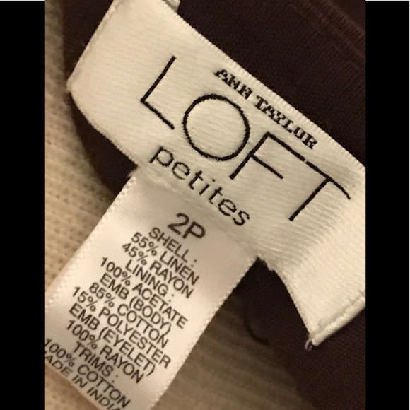 Ann Taylor Loft embroidered skirt 2 - Picture 6 of 7